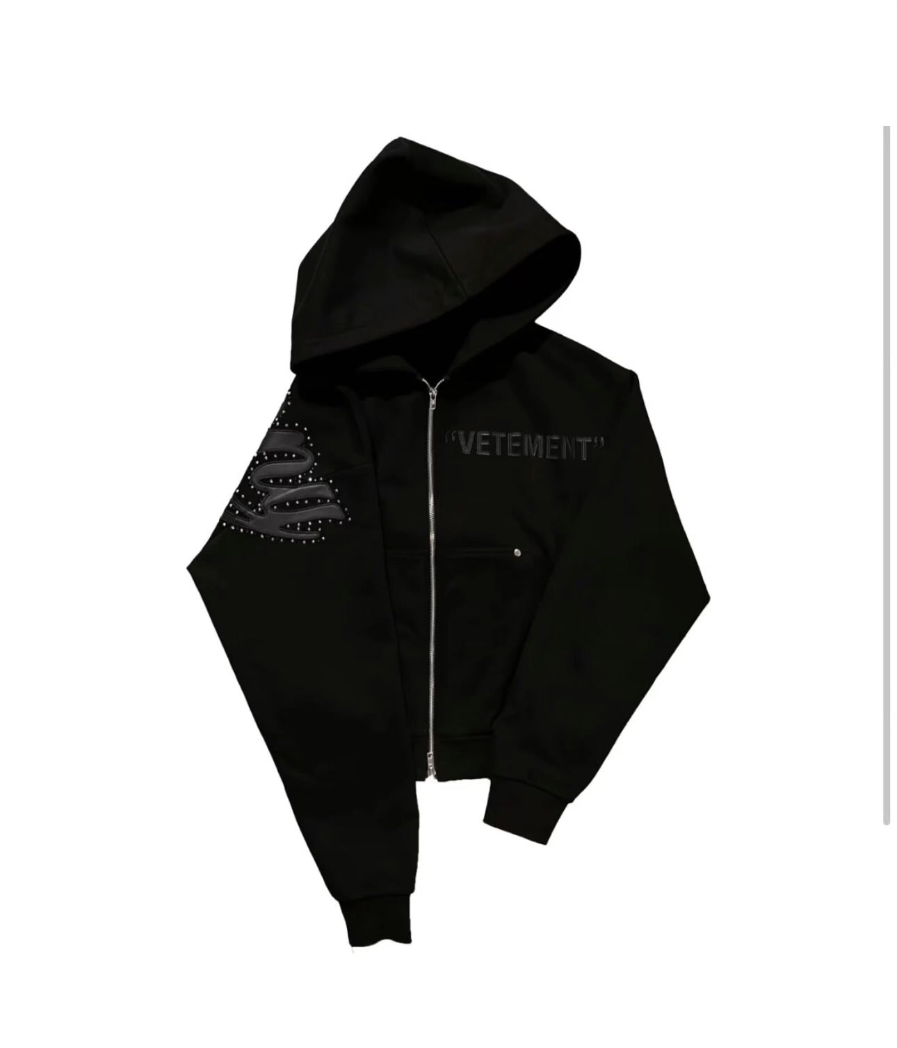 Vetenment zip-up hoodie