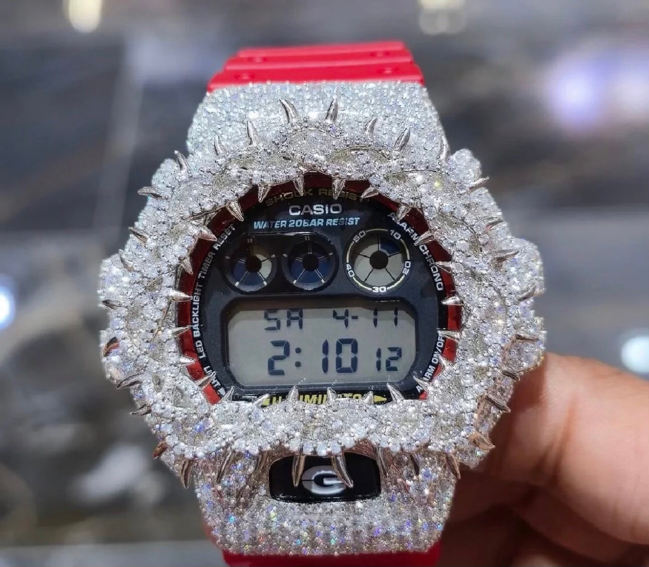 Red buss down gshock